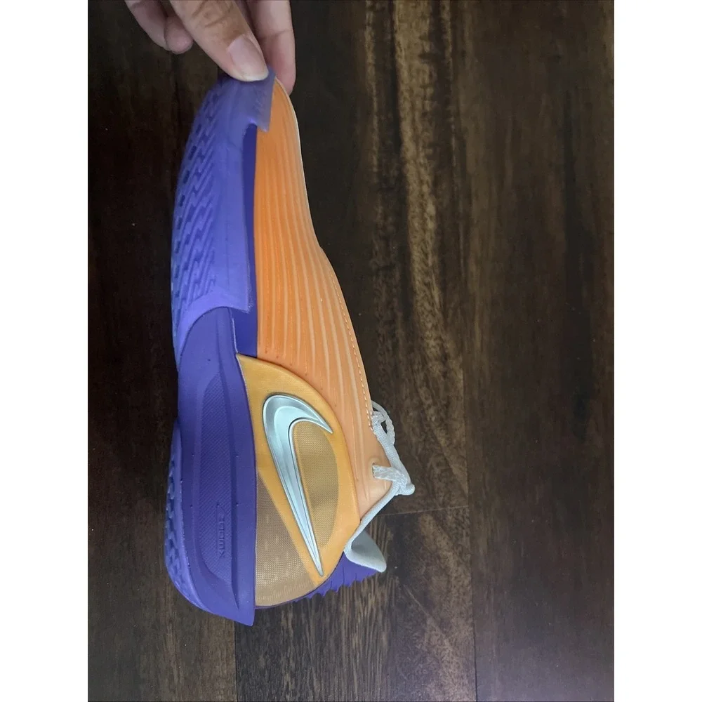 New Nike Mens‎ Air Zoom GT Cut 3 Basketball Shoes Size 5.5 Purple Orange